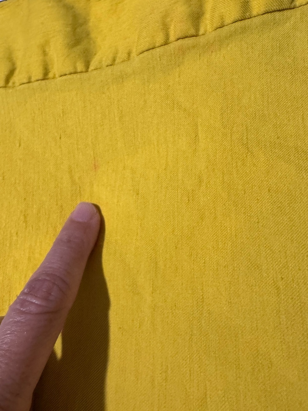 Milly of New York Linen Blend Pencil Skirt Size 4 Yellow Italian Fabric - Picture 7 of 8